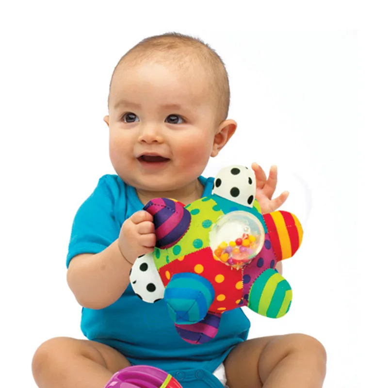 Baby Toys Ball Colorful Educational Mobile Baby Shaker Baby Hands Feet
