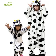 Animaux pyjamas une pièce Famille correspondant tenues Adulte onesie Mère et fille vêtements Totoro Dinosaure Licorne Pyjamas femmes