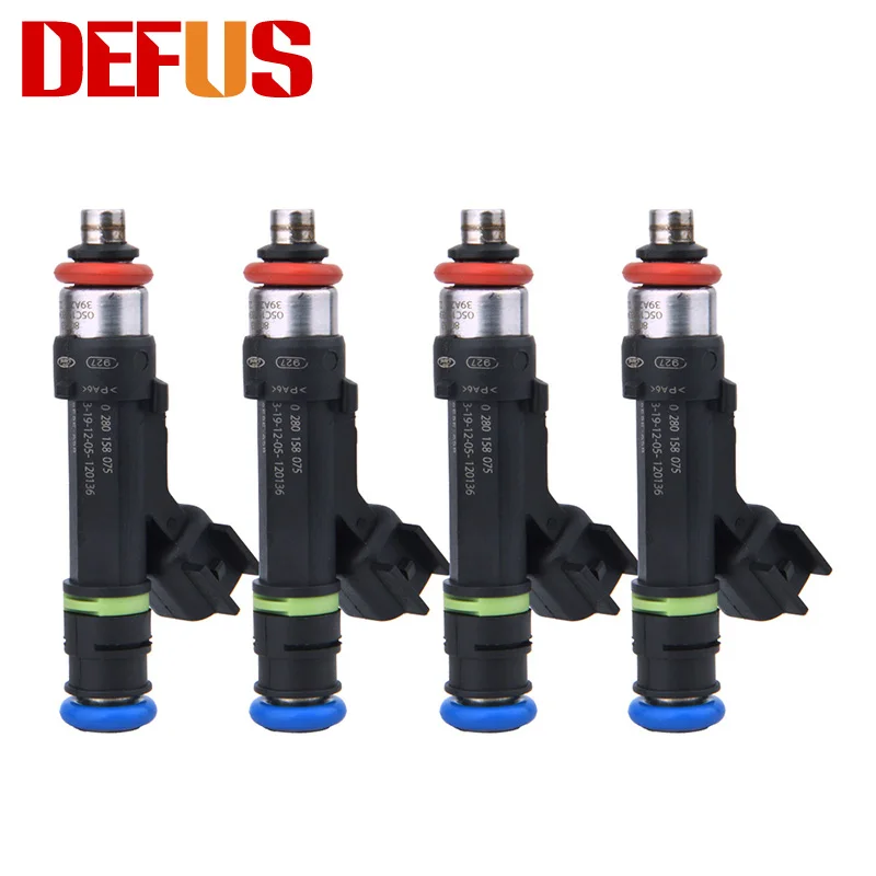 4x новый топливный инжектор 0280158075 для 2006-09 FORD FUSION MERCURY MILAN 3.0L поток матч