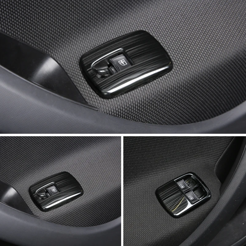 

Car Windows Control Panel Decorative frame Car styling For smart fortwo forfour 453 Car accessories Interior Car sticker