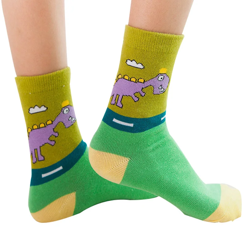 

5 pairs/lot spring&autumn 100% cotton Cute cartoon children socks boys & girls socks 5 Color baby socks 1-12 year