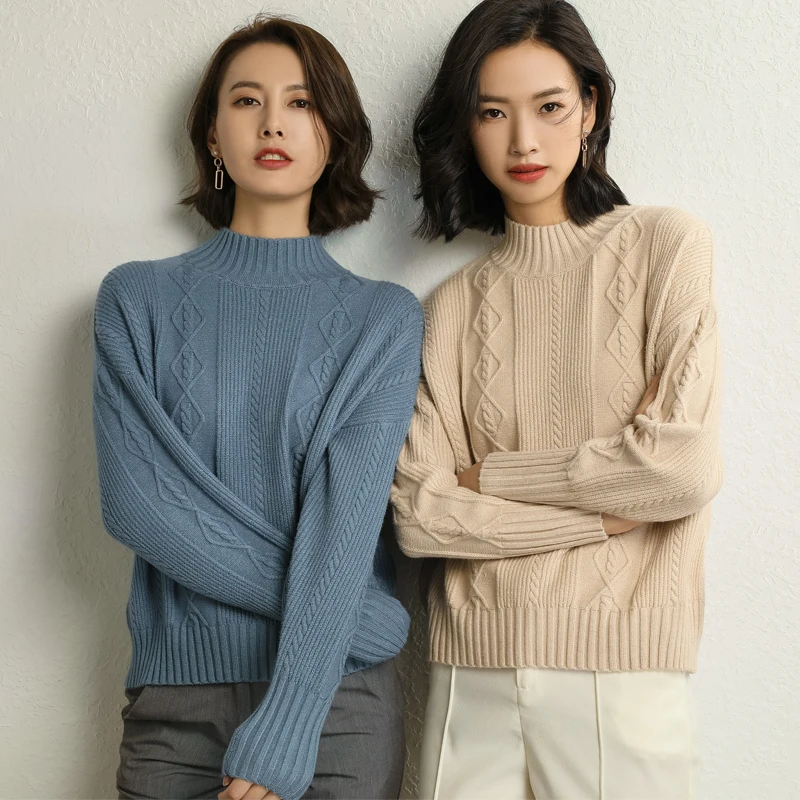 ZEHANGSEA-Autumn sweater 18 new round neck long sleeve short female pullover European and American style wild women sweater