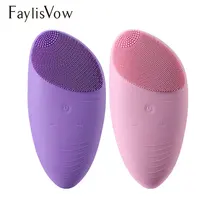 Мини электрическая Глубокая чистка кистей массажная щётка для лица Силиконовый водонепроницаемый очиститель пор мягкий красота очищающее устройство для лица