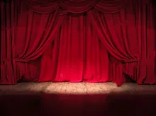 Theater Stage Red Curtain Circus Photography Backgrounds Vinyl cloth High quality Computer printed party photo backdrop