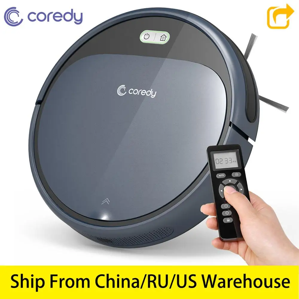 

Hot Sale Coredy R300 1400PA Smart Carpet Robot Vacuum Cleaner Dust Floor Cleaning Automatic Rechargeable Robotic vacuum For home
