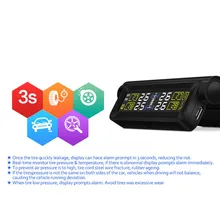 T680 Солнечная приведенная в действие шин Давление мониторинга Системы давления воздуха в шинах встроенный литиевый Батарея USB кабель шины для легковых автомобилей Давление монитор 9449