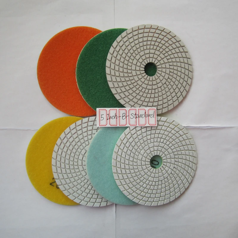 Free Shipping 5 Inch/125mm 140 Pcs Marble B Standard Diamond Flexible