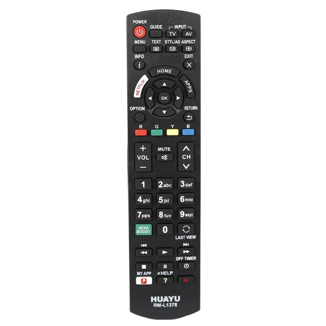 Mando a distancia Universal para TV Panasonic, EUR-511226, N2QAYB000487,  N2QAYB000577, RC48127, EUR-646932, con mi aplicación HEXA - AliExpress