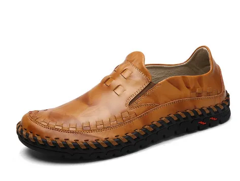 

British four seasons men's pointed leather business dress shoes leather plaid men's shoes high-end single shoes