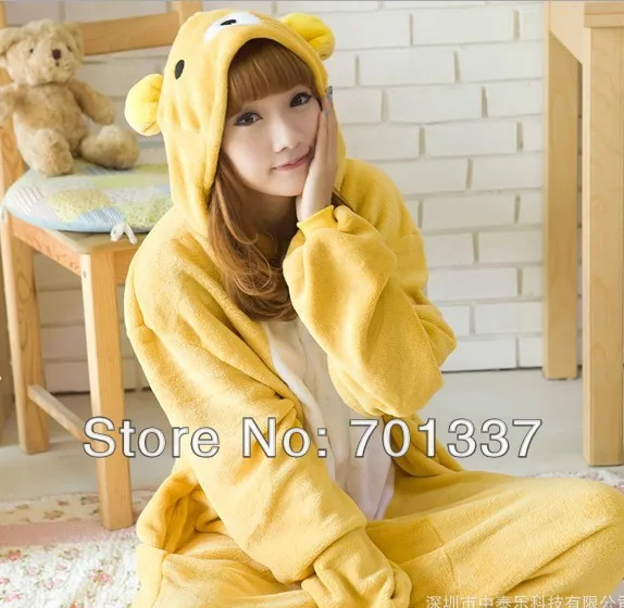 

Mens Ladies Yellow Adult Animal Onesies Onsie Pyjamas Pajamas 329 S/M/L/XL/XL