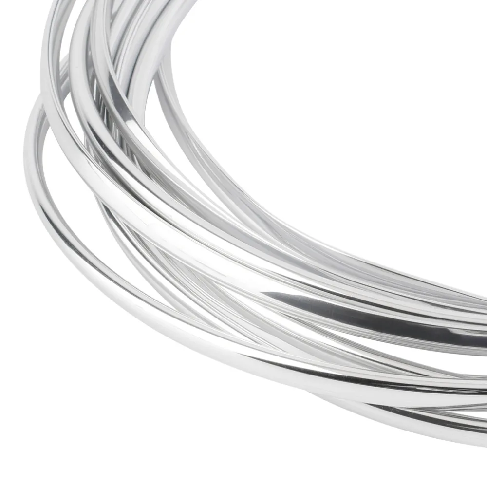 Длинная U образная декоративная полоса для салона автомобиля 4 м|decorative strip|silver