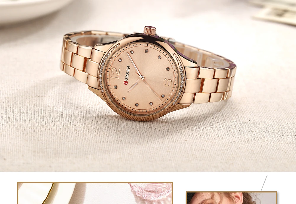 Relogio Feminino 9003 Curren часы женские брендовые роскошные золотые кварцевые часы модные женские нарядные Элегантные наручные часы подарки для леди