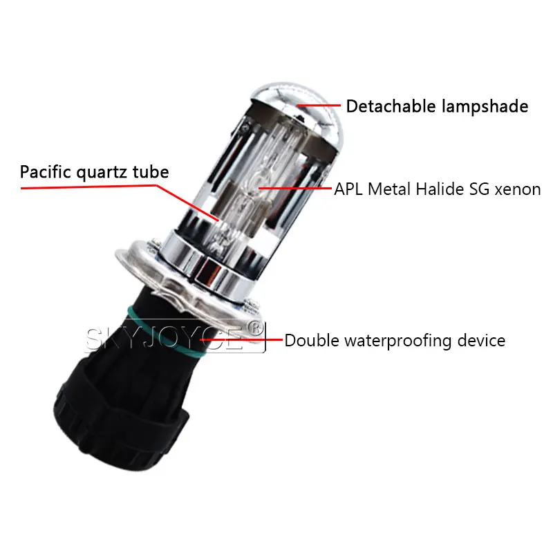 SKYJOYCE 55W DC 12V Fast Bright h4 Bixenon HID kit H4 Hi lo Bixenon Lamp H4-3 Bi xenon 4300K 5000K 6000K 8000K Car Headlight kit (10)