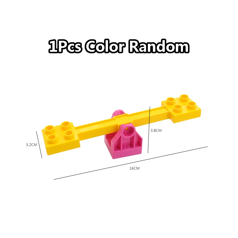 DIY Seesaw Building Blocks Bricks Accessories Home Furniture Sofa Bed Bath Compatible with Legoingly Duploe Toys for Children (3)