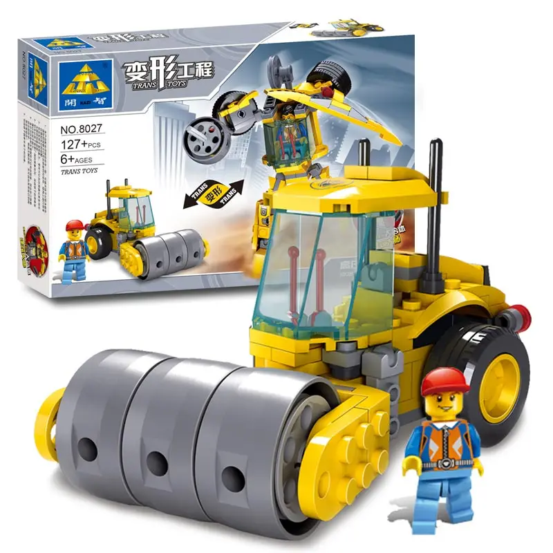 

8027 Building Blocks Toys Kazi High Pressure Engineering Vehicles Trans Robot Model Assembly Blocks  compatible with toy
