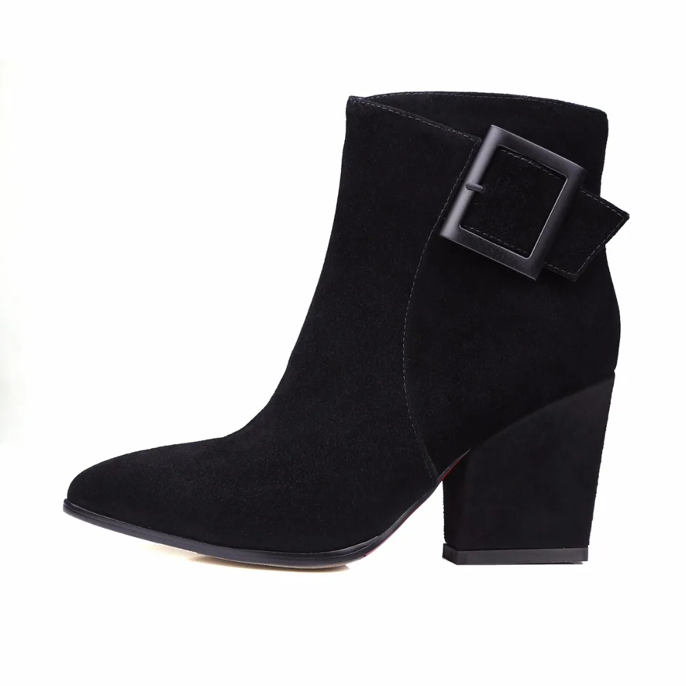 Suede Angle Boots 2017 New Arrival Kid Elastic Ban