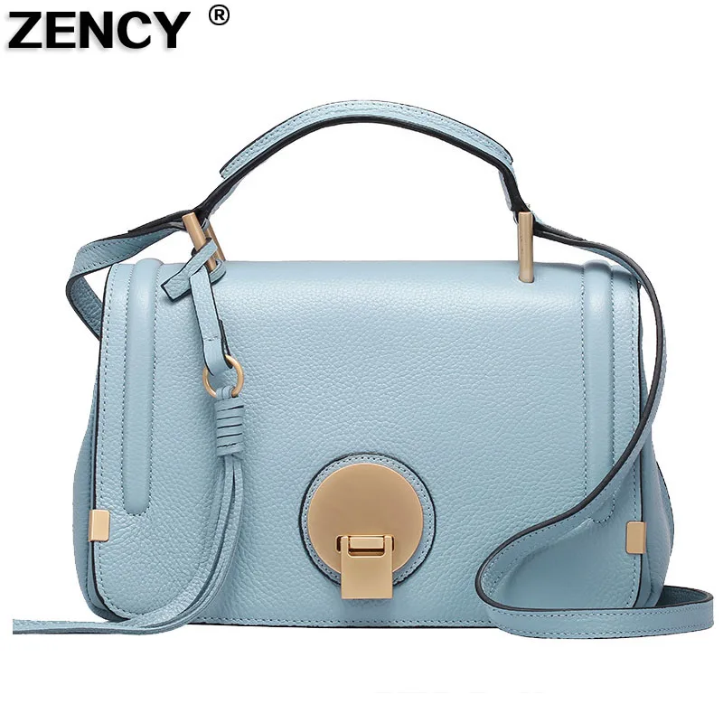 ZENCY Summer Seaon Genuine Leather Women Bags Woman Handbags Long Strap Shoulder Bag Real ...