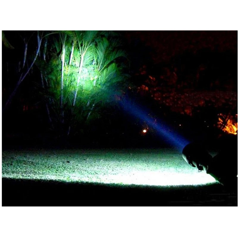  50W Powerful Flashlight HID Xenon Lights Zoomable Tactical Rechargeable Battery Waterproof Torch Le - 32865087415