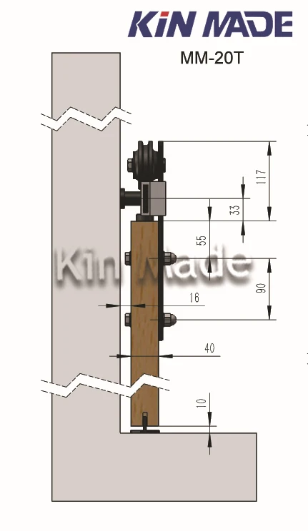 Изготовлено Kin Бесплатная доставка-дома DIY стальные раздвижные двери сарая оборудование-из дерева в деревенском стиле двери шкафа