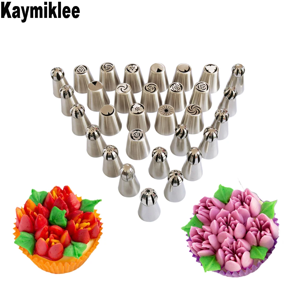 

Kaymiklee 31PCS/SE Pastry Nozzles Icing Nozzle Decorating Tools Cake Tools Cake Decorating Nozzles Cake Decorating Set CS141