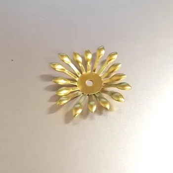 

SEA MEW 100 PCS 25mm Fashion Metal Copper 4 Colors Plated Flowers Connectors Charm For Jewelry Making