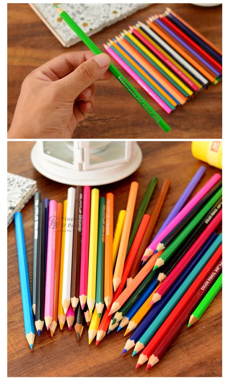 5 scatole lotto 24 matite colorate di legno matita colorata di disegno all ingrosso lapices infantiles papelaria ufficio scolastico 6813 in 5