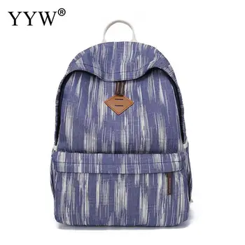 

YYW Canvas Backpack Women Men Large Capacity Laptop Backpack Student School Bags Teenagers Girl Casual Travel Backpacks Mochila