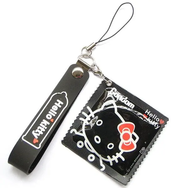 Funny condoms / Mobile Chain Hello Kittyin Condoms from Beauty