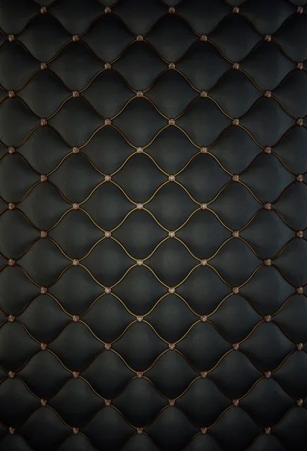 Laeacco Leather Pattern Diamonds Luxury Headboard