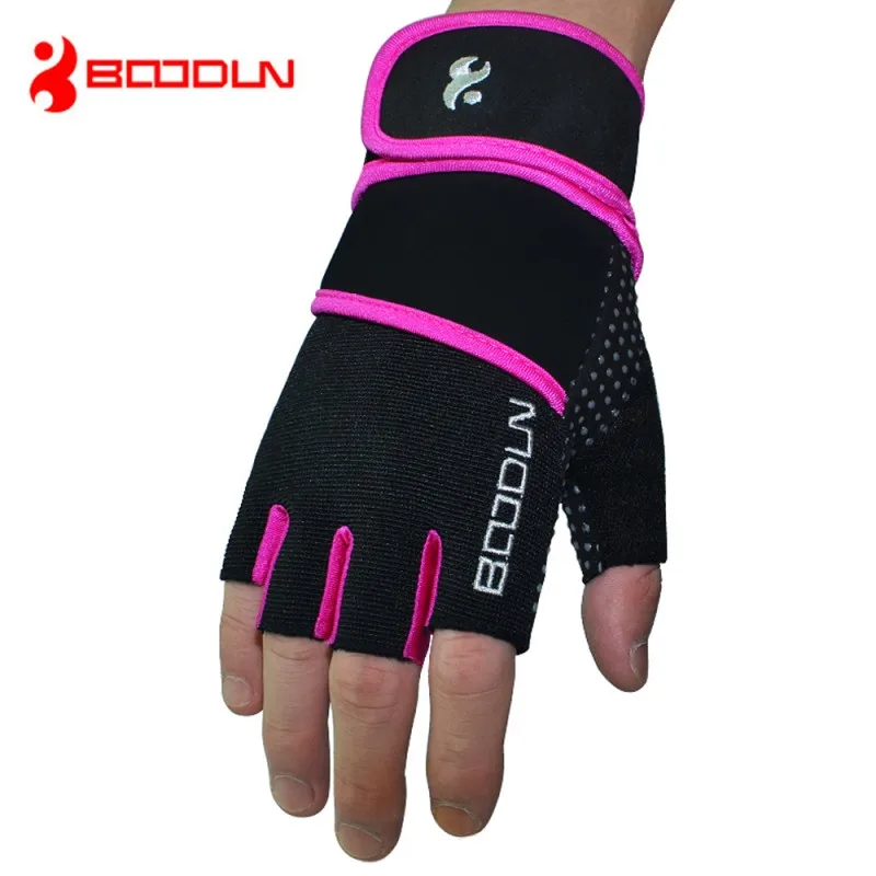 Wrist Wrap Training Crossfit Gloves Gym Fitness Exercise Body Building Dumbbell Gloves Weight Lifting Half Finger Gloves