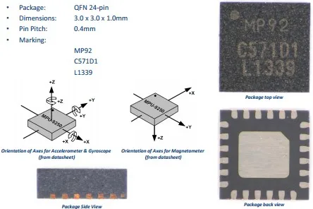 3-5V IIC MPU-9255 заменить MPU-6050 MPU-9150 MPU 9250 9DOF 9 оси гироскопа Акселерометр Магнитная MPU 9255 16bit AD