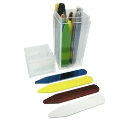 SHANH ZUN 30 Pcs Mixed Colorful Collar Stiffeners Stainless Steel Collar Bones Plastic Collar Stays 2 Sizes SHANH ZUN 30 Pcs Mixed Colorful Collar Stiffeners Stainless Steel Collar Bones Plastic Collar Stays 2 Sizes