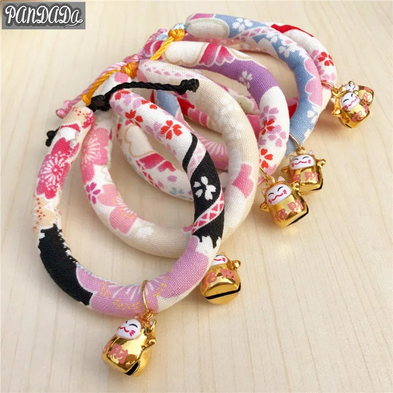 panDaDa Pet Cats Collar Dogs Handwork Japanese Style Handmade