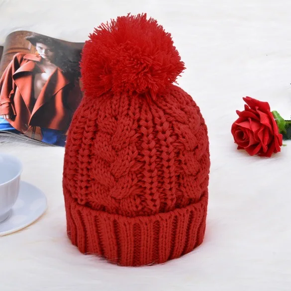

Women Fashion Black Knitted Scarf and Hat Set Crochet Cap Beanie Ski Hat