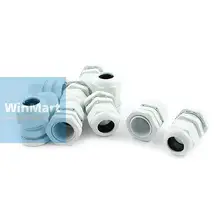 Нейлон Водонепроницаемый зажим для шнура 12-15 мм Dia кабельный сальник для герметизации провода соединителя PG19 10 шт