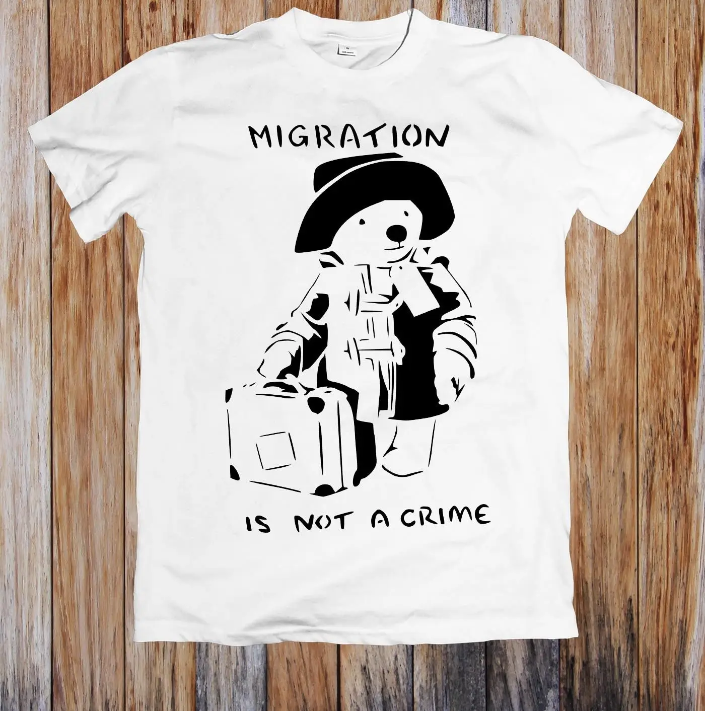 MIGRATION IS NOT A CRIME футболка унисекс крутая Повседневная с гордостью Мужская Новая
