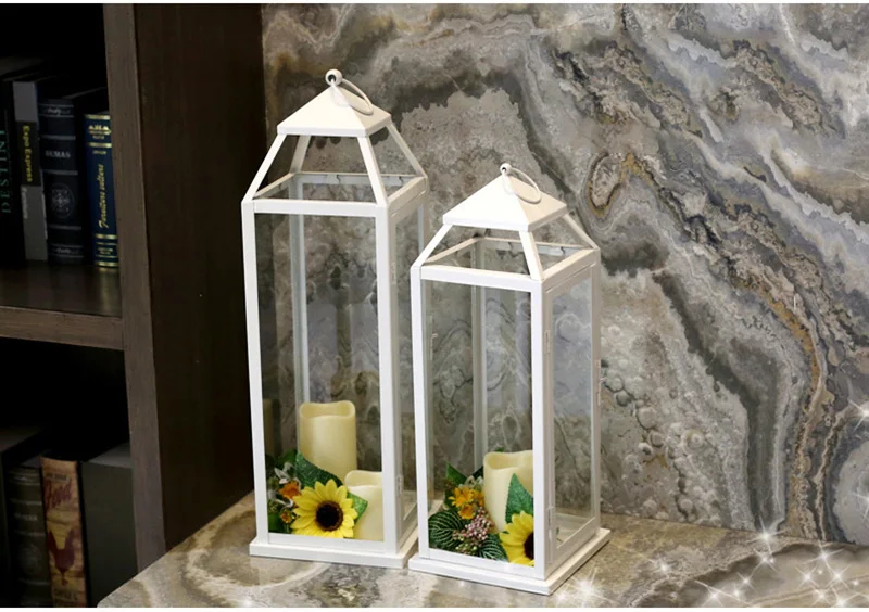 Wall Candle Holders Decoration Maison Christmas Candlestick Moroccan Décor Centre De Table Mariage Lantern Candle Crystal Candle (18)