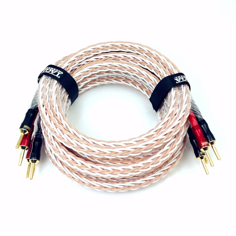 TAGA Harmony Platinum 18 Hi end AWG OFC кабель динамика с бананами вилки 2 5 м x 2|ofc speaker cable|speaker cableofc