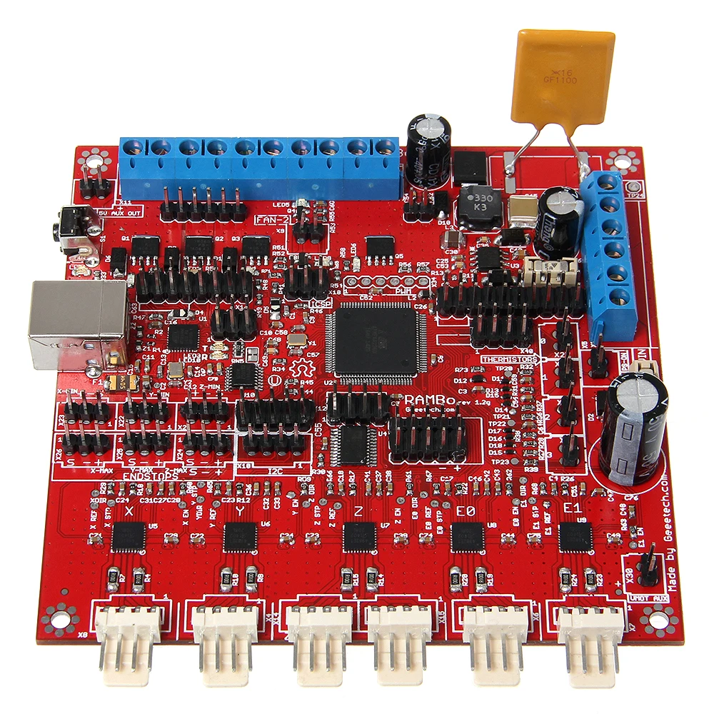 Плата управления Geeetech Rambo 1 2G для 3D-принтера совместима с Arduino бесплатная доставка