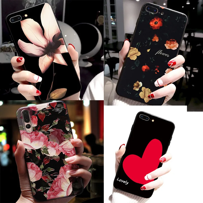 

For Samsung A30 A50 Case 3D Emboss Flower Phone Case For Samsung Galaxy A70 A 10 2019 Soft Cover For Samsung A10 A40 A70 A 30 50