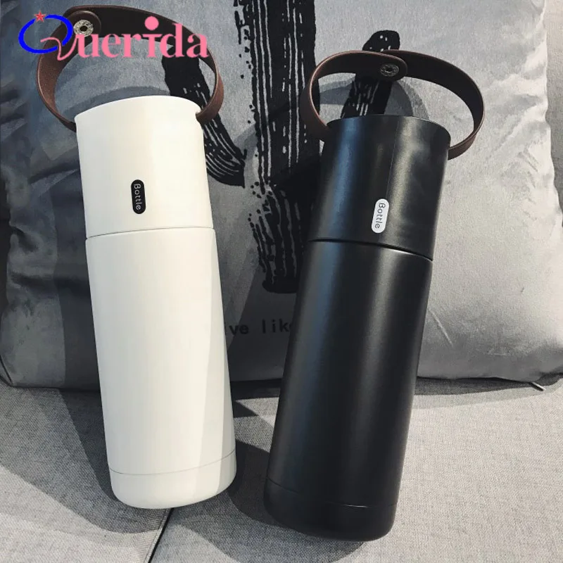 

Japanese Style Vacuum Thermal Mug Thermal Bottle Portable Student Thermos Stainless Steel Coffee Bottle With Handle Travel Mug