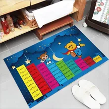 3D печать прямоугольный зал-гостиная креативный мультфильм детский коврик ковер Придверный коврик замшевое одеяло