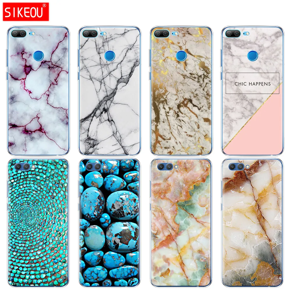 

Silicone Cover phone Case for Huawei Honor 10 V10 3c 4C 5c 5x 4A 6A 6C pro 6X 7X 6 7 8 9 LITE marble green stone
