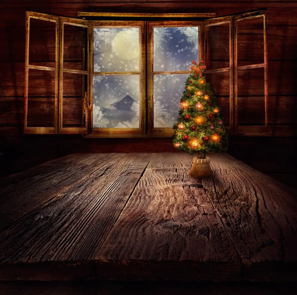 

SHANNY 8 X 8FT Vinyl Photography Backdrop  Custom Photo Prop backgrounds  Christmas backdrop SDY70