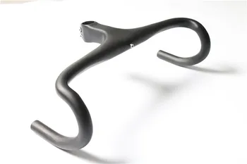 

Matte Super Light Full Carbon Cycling Bike Parts Road Handlebars Drop Bar With Stem