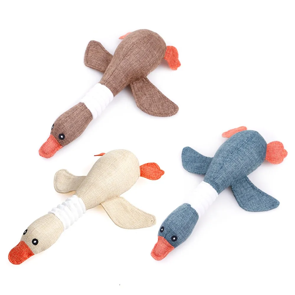 

Lovely Cat dog toys Cat puppy pet chew toy animals squirrel plush Cartoon bite Linen cloth Wild goose squeak toy