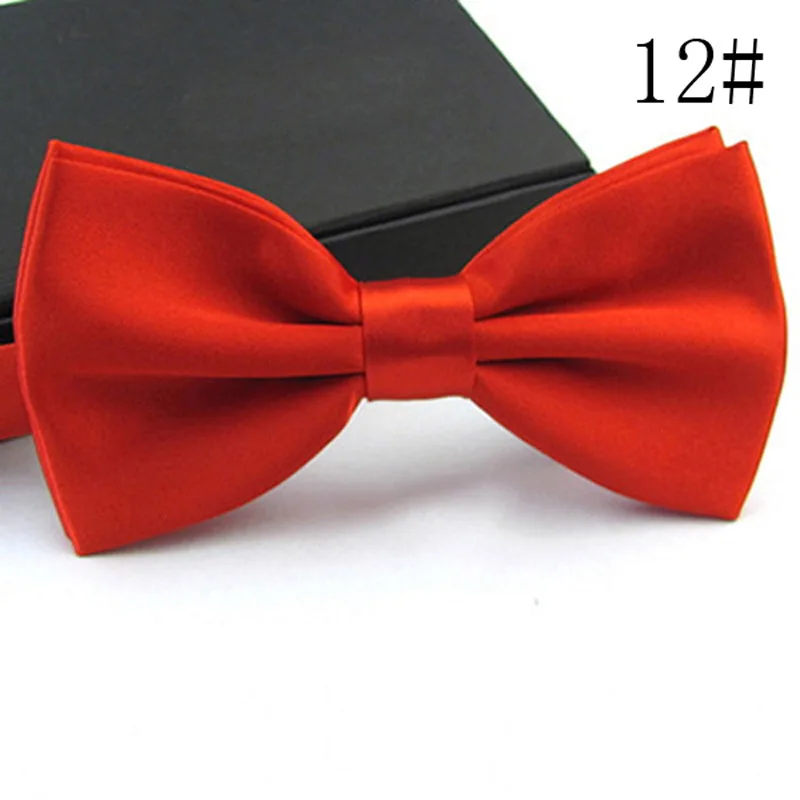 Men Red 35 цветов, однотонные модные галстуки-бабочки для жениха, мужчин, детей, торжественные цветные галстуки-бабочки для мужчин, свадебные галстуки-бабочки - Цвет: Men Red