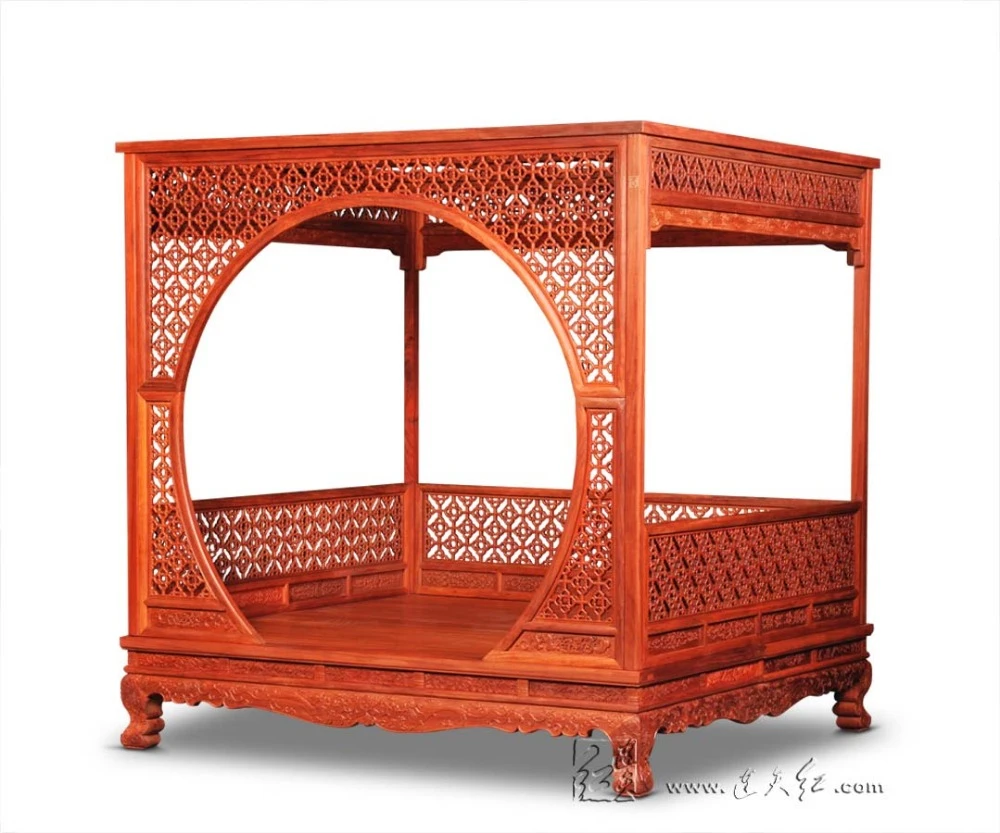 Factory Can Be Customized King Full Bed Frame Chinese Retro Classic Double Canopy Pencil Post Bed Bedframed Solid Wood Rosewood Rosewood Rosewood Woodrosewood Bed Aliexpress