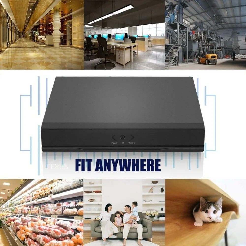 

8CH DVR AHD NVR HVR H.264 Security Digital Video Recorder With P2P Cloud Function Portable Safer Monitoring System