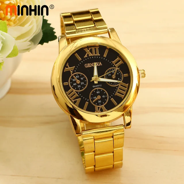 MINHIN Quartz Women/Men Watches Top Brand Luxury Business Wrist Stainless Steel MINHIN Quartz Women/Men Watches Top Brand Luxury Business Wrist Stainless Steel
